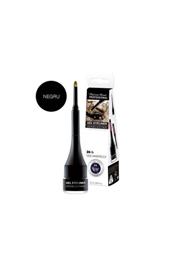Pierre Rene Tus De Ochi Gel Negru - Eyeliner Long Lasting Black 2.5ml - PIERRE RENE