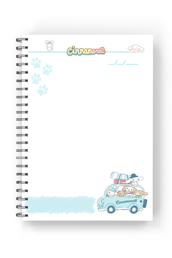 nihonwosekai 2Pcs Sanrio Characters Cinnamoroll A5 Anime Spiral Notebook 50 Sheets