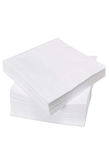 Papernet Șervețele albe,1 strat,24x24cm,100 buc/pachet,(5000 buc/cut)-pentru restaurante, catering, pizzerii