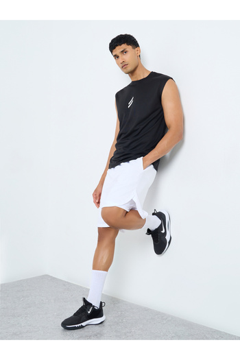 Styli Solid Training Shorts with Pockets