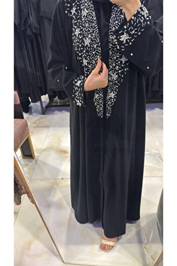 Noor Crystal Abaya with Embroidery