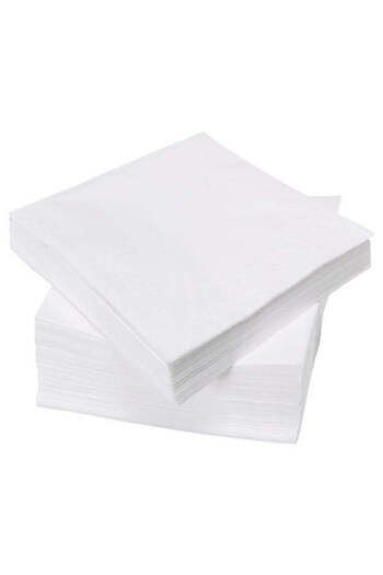 Papernet Șervețele albe,1 strat,24x24cm,100 buc/pachet,(5000 buc/cut)-pentru restaurante, catering, pizzerii
