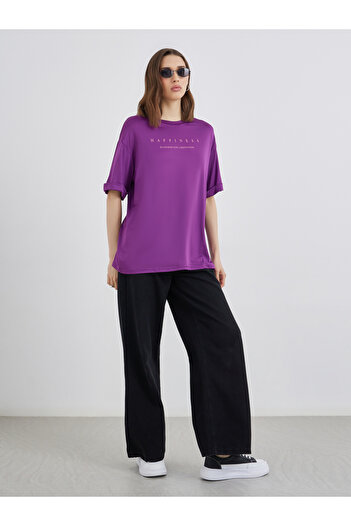 Take Two By Styli Slogan Print Regular Fit T-Shirt