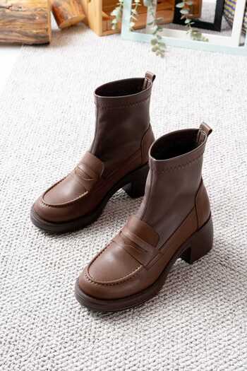 v.s.h velvet Women's Boots Stretch Platform 5cm Heels Flexible Stretch