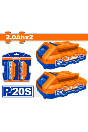 WADFOW 2-pack 20V 2.0Ah batteries - WOS240682