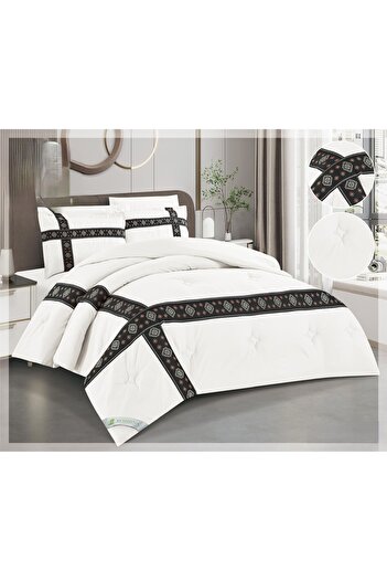 SNOOZYL Double bedspread with a light Sadu pattern design, made of cotton filling, size 240*260 cm
