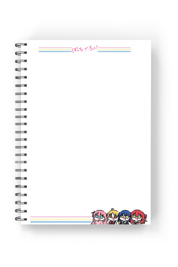 nihonwosekai 2 Pcs Bochi the Rock A5 Anime Spiral Notebook 50 Sheets