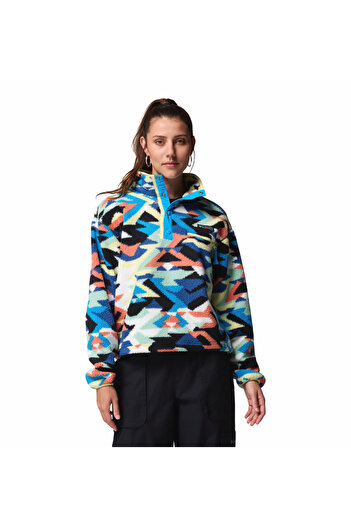 Columbia Helvetia II Printed Cropped Half Snap Kadın Polar Üst