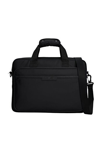 Tommy Hilfiger Black Repreve Laptop Bag