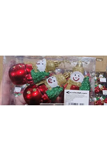 Yenigeldi 3Pcs Tree Snowman Head Ornament Christmas Ornament Party Decoration T223