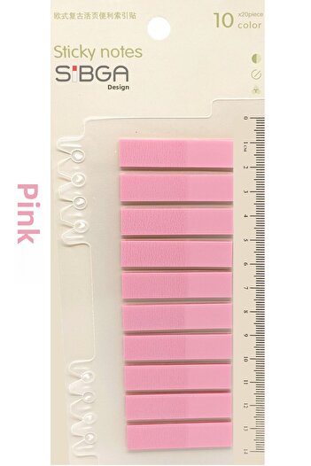 sibga tasarım Transparent Pink Color Postit Post-It Post It. Book Marker Bookmark Postit Sticker Note Paper
