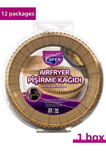 Parex Airfryer Baking Paper 25 Pack 12 Pack 1 Box