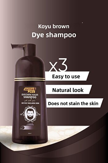 Softto Plus Brown Coloring Shampoo Covering White Hair 350ml