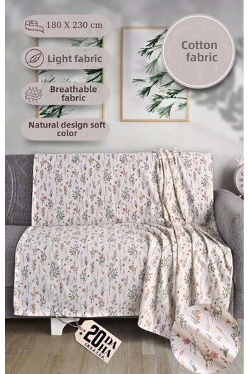 MODALİN Single Printed Pique Seat Cover Breeze 180X230 cm
