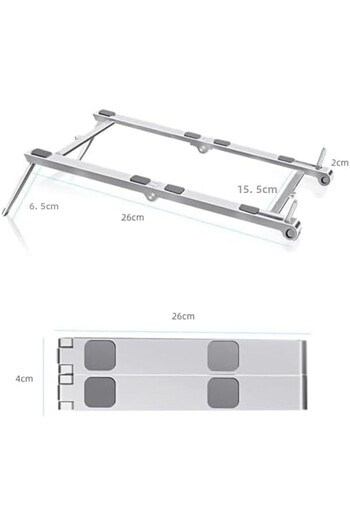 STOREMAX Snshop Adjustable High Quality Metal Laptop Notebook Stand, Foldable Portable Laptop,