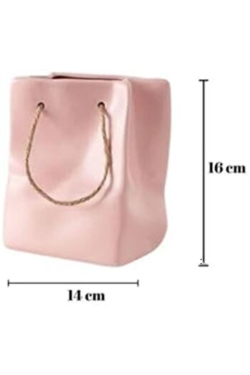 STOREMAX Polysight Studio Decorative Ceramic in the Form of a Bag Cb001-Wh (Pink) Trendzap 467437