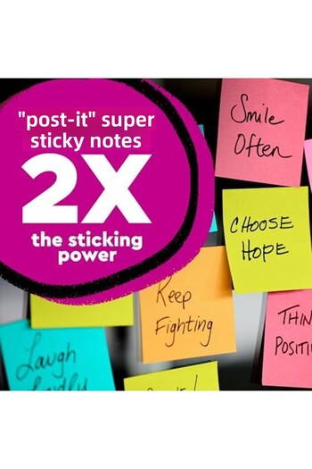 STOREMAX Snshop S Per Sticky Notes, 4 X 4, Rio De Janeiro Collection, Lined, 6 Pads/Pack Blue, Orange, Pink