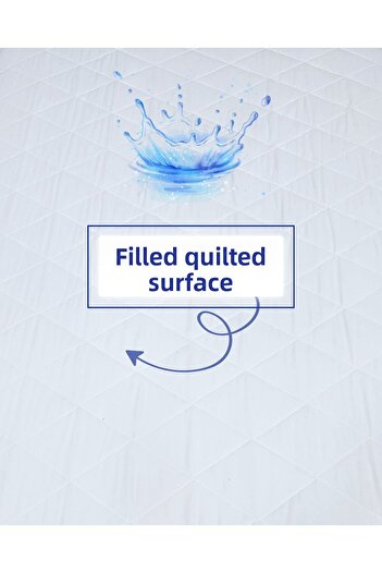 CzyLife Single 100X200 Waterproof Fitted Elastic Mattress Protector Mattress Cover |   Quilted Silicone Fiber