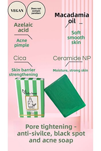 pilatesannesi Blackhead and Acne Facial Soap (Green Soap)