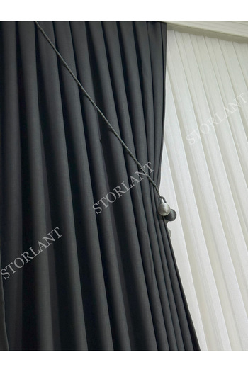 Storlant Linen Foldet Backdrop Curtain L 1/3 Tight Pleat L Accessory Gift L Single Wing