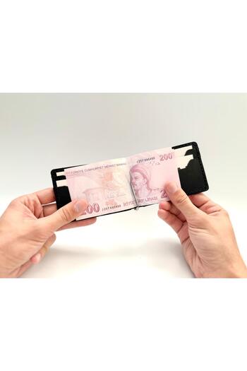natderi Genuine Leather Magnetic Clip Wallet – Slim, Stylish and Functional Card Holder & Money Clip