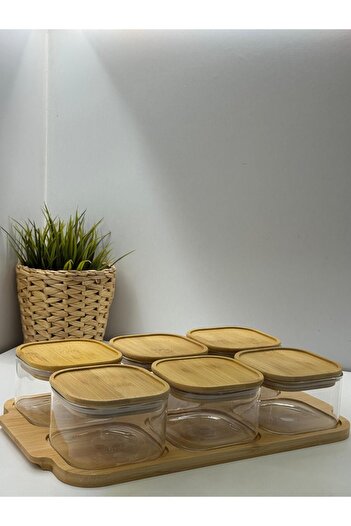 Dia 6-Piece Glass Breakfast Bowl with Bamboo Lid