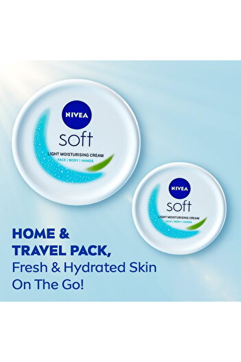 NIVEA Soft Cream 300ml + 100ml - Hydrating & Nourishing Moisturizer for Soft Skin