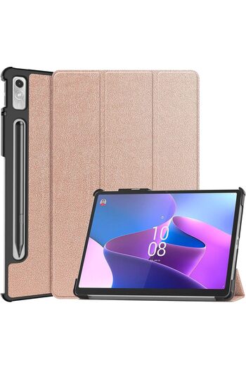 SIGLOO Slim Smart Cover Trifold Case for Lenovo Tab P11 Pro 2nd Gen 11.2 inches Premium golden case