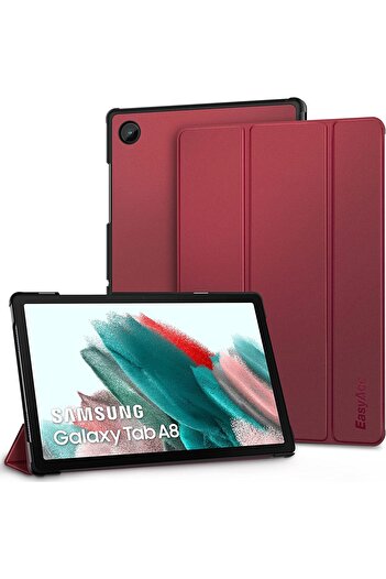 SIGLOO Husa premium Slim Smart Cover Trifold pentru Samsung Galaxy Tab A8 10.5 inci burgundy