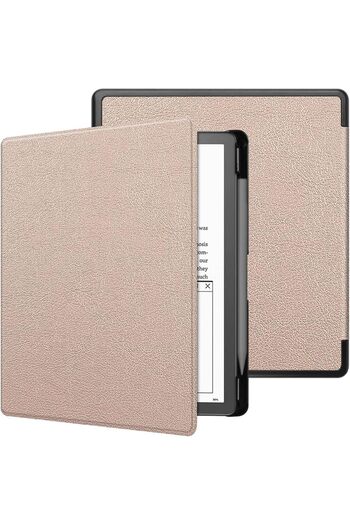 SIGLOO Premium Slim Kindle Scribe 10.2 inch Case PU Leather Pen Holder Auto Sleep Wake Function Gold