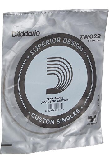 Daddario Zw022 Acoustic Guitar Single String 022 Left (g) String