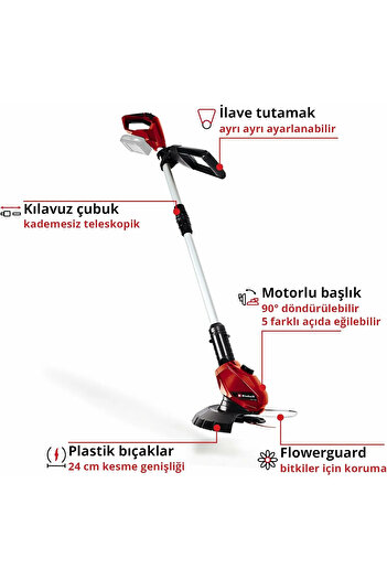 Einhell Ge-ct 18 Li 2x4.0ah Akülü Kenar Kesme Makinesi