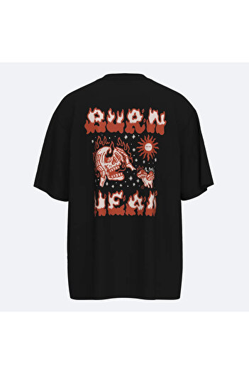 Shout Μπλουζάκι Unisex Oversize Burn Head Oldschool