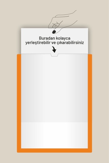Yönline 4-Piece A4 Orange Certificate Frame Self-Adhesive Foil 24X31 cm Practical Foil