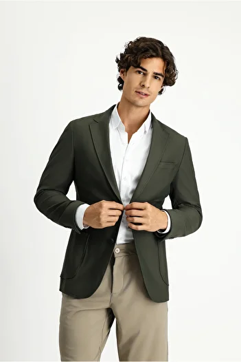 Kiğılı Techno-Line Super Slim Fit Extra Slim Fit Sports Jacket