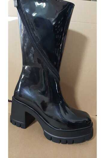 bescobel BlaCk Moktey Women's Platform Boots - 9 Cm Skin