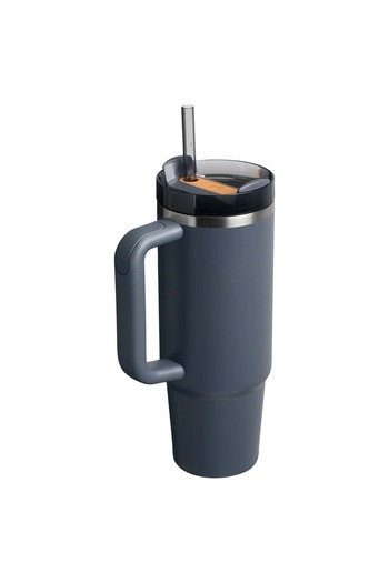 Stanley Quencher H2O Flowstate ™   Tumbler Thermos with Straw 0.8L Flask with Straw Dark Blue