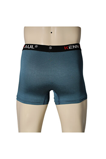 KENN PAUL Erkek İndigo Premium Bambu Boxer |Modern Kumaş| Erkek Boxer