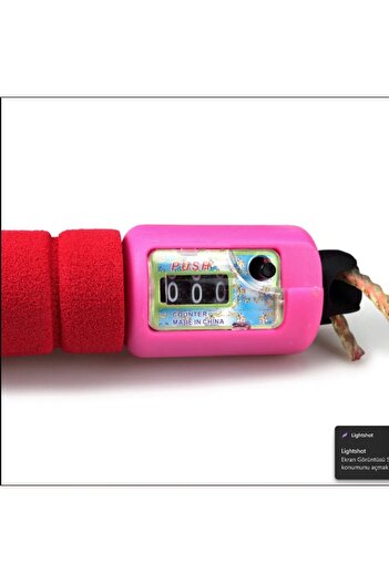 OMZ PEMBE Otomatik Sayaçlı Ip Atlama Halatı Ipi Kondisyon Fitnes Spor Kondisyon Egzersiz Aleti Cihazı Ip