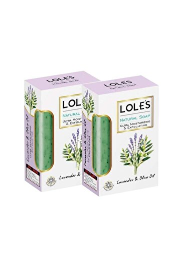 Lole's Luxury Pure Natural Soap, Lavender & Olive Oil Beauty Bar, Pack of 2