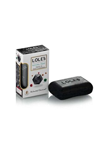 Lole's Luxury Pure Natural Soap, Activated Charcoal Beauty Bar, 150g