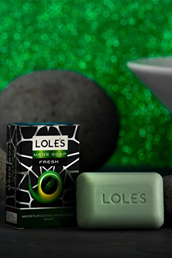 Lole's Men's Soap Fresh, Moisturizing Deodorant Soap, Detox & Deep Cleansing, 150g