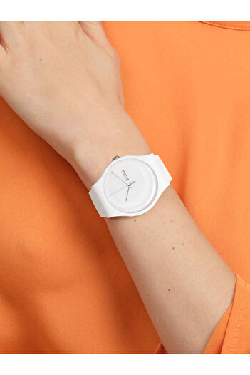 Swatch White Rebel Again Unisex Wristwatch So29w704