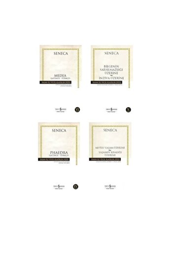 TÜRKİYE İŞ BANKASI KÜLTÜR YAYINLARI Seneca 4 Kitap Set (medea, Bilgeliğin Sarsılmazlığı Üzerine, Phaedra, Mutlu Yaşam Üzerine )