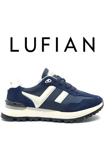 Lufian 111230264 Arthur Sneaker Men's Leather Shoes Dark Blue