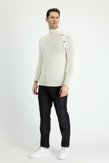 Kiğılı Relaxed Fit Comfortable Cut Wool Classic Fabric Trousers