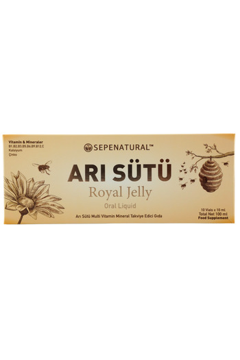 Sepe Natural Royal Jelly Liquid Drink - Royal Jelly 500 Mg X 10 Ampoules
