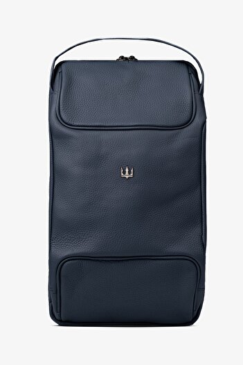 Getto Deri Grain Genuine Leather Backpack
