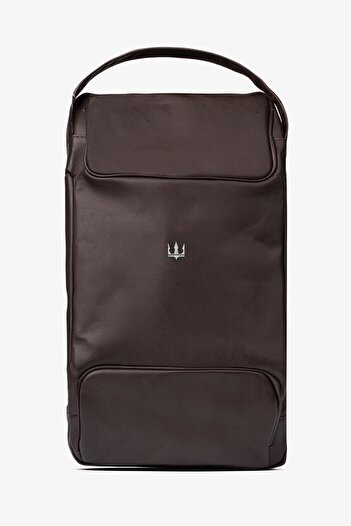 Getto Deri Grain Genuine Leather Backpack