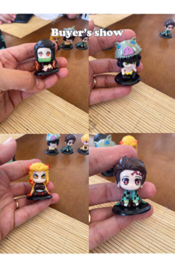 Choice 5 Style-set Q Version Demon Slayer Sitting Ghost Doll Tanjiro Nidouzi Inosuke Zenizu F
